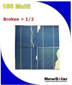 156*156 Multi 2BB Broken cells>1/2 Solar Cells