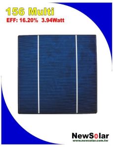 156 Multi A Grade 16.20% (3.942w) Solar Cell