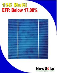 6*6 Multi 2BB B Grade Below 17.00% Solar Cell