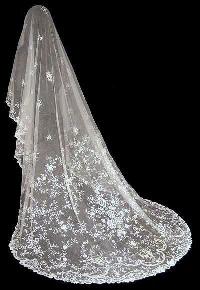 embroidered wedding veils