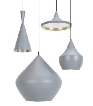 grey metal pendant lights