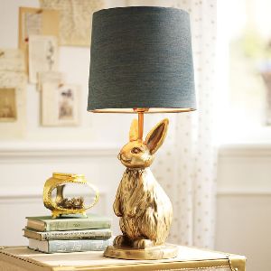 RABIT TABLE LAMP WITH GOLD PLATING