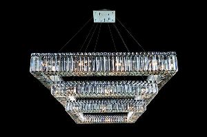 SQUARE CRYSTAL CHANDELIERS