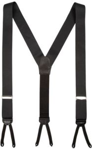 Handmade Grosgrain Suspenders Made In Usa Black
