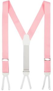 Handmade Grosgrain Suspenders Made In Usa Pink