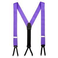 Handmade Grosgrain Suspenders Made in Usa Purple