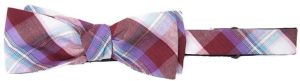 Picnic Plaid Bowtie - Burgundy