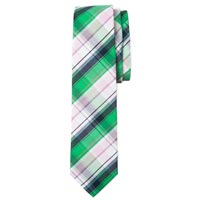 Traditional Plaid Tie - Green