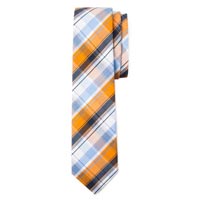 Traditional Plaid Tie - Orange