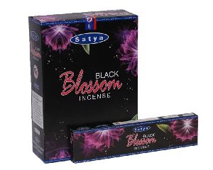 Satya Black Blossom Incense Sticks 240 Grams Box