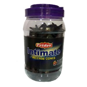 Tridev Intimate Incense Cones Jar 500 Grams
