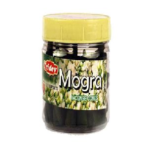 Tridev Mogra Incense Cones Jar 225 Grams