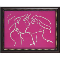 Kissing Couple Painting
