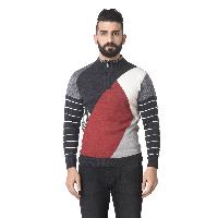 MSG Black Stand Collar Sweater