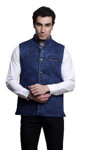 MSG Blue Solid Party Wear Jackets