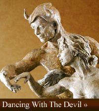 DANCING WITH THE DEVIL sculpture