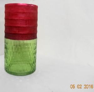  1005 Double Colored Glass Flower Vase