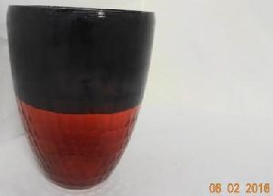  1053 Black Orange Flower Vase