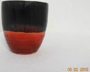  1054 Black Orange Flower Vase