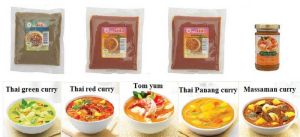 Thai Curry Paste, Tom Yum, Green Curry, Massamun Curry