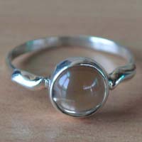 Smokey Gemstone 925 Sterling Silver Ring