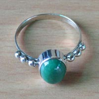 1.8 GmTurquoise Gemstone 925 Sterling Silver Ring