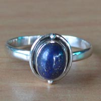 Lapis Lazuli Gemstone 925 Sterling Silver Ring