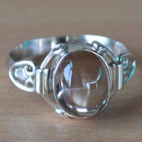 2.6GmSmoky Quartz Gemstone 925 Sterling Silver Ring