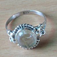 2.7 GmGolden Rutile Gemstone 925 Sterling Silver Ring