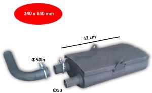 Tractor Exhaust Deutz Fahr f80