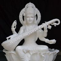 Marble Saraswati Mata Statues