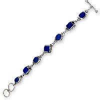 Silver Gemstone Bracelet Sgb-018