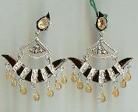 Silver Gemstone Earrings Sge-07
