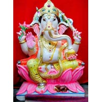 Lord Ganesha Marble Statues - 01