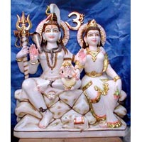 Marble Shiv Parivar Statues - 04