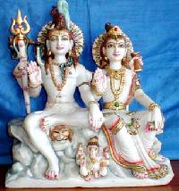 Marble Shiv Parivar Statues - 05