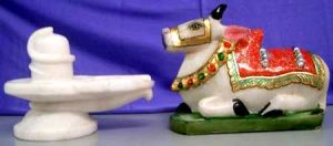 Shivling Nandi Facing Statue