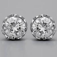 platinum diamond earrings