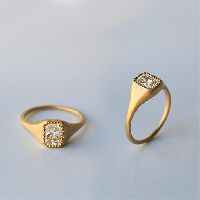 Diamond Rectangle Ring