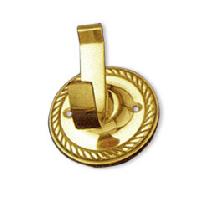 Brass Coat Hook On Rose Geo- Ad-1085