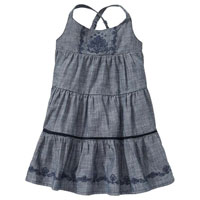 Tiered Ruffle Cross-back Dresses For Baby