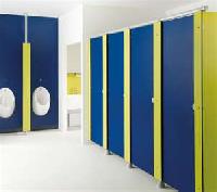 Compact Laminated Toilet Cubicles