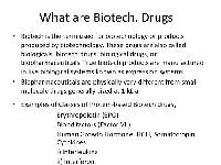 Biotechnology Products