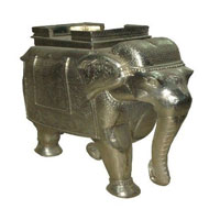 White Metal Fitted Elephant