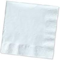 white paper napkin