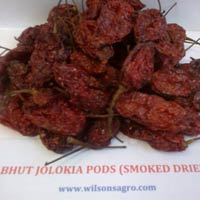 Bhut Jolokia Pods Smoke Dried
