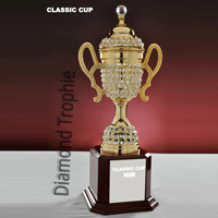 Diamond Beaded Cup Trophy