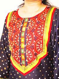 designer hand work silk top