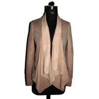 Ladies Leather Waterfall Jackets