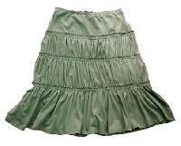 Gathered Short Skirt